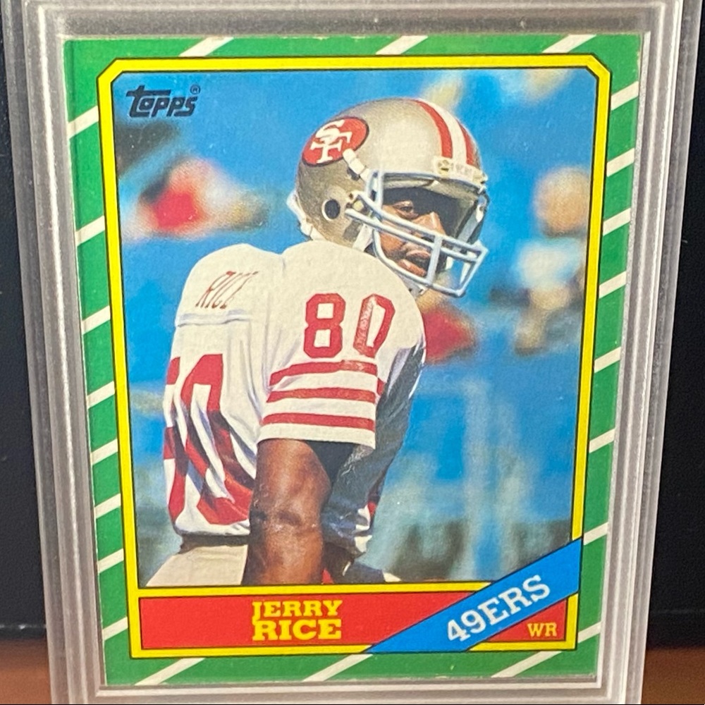 1986 Topps Jerry Rice Rookie Card HOF PSA Ready